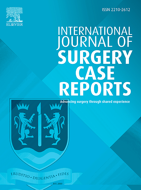 Go to journal home page - International Journal of Surgery Case Reports
